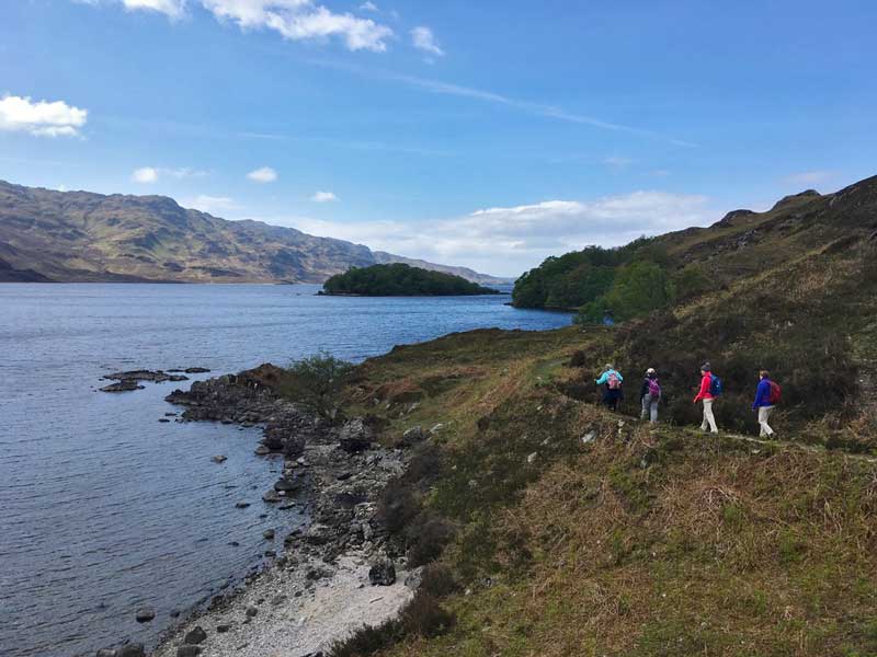 Loch Morar Scottish Highlands walking holiday